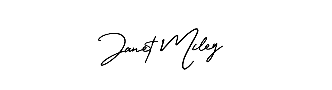 Janet Miley stylish signature style. Best Handwritten Sign (AmerikaSignatureDemo-Regular) for my name. Handwritten Signature Collection Ideas for my name Janet Miley. Janet Miley signature style 3 images and pictures png
