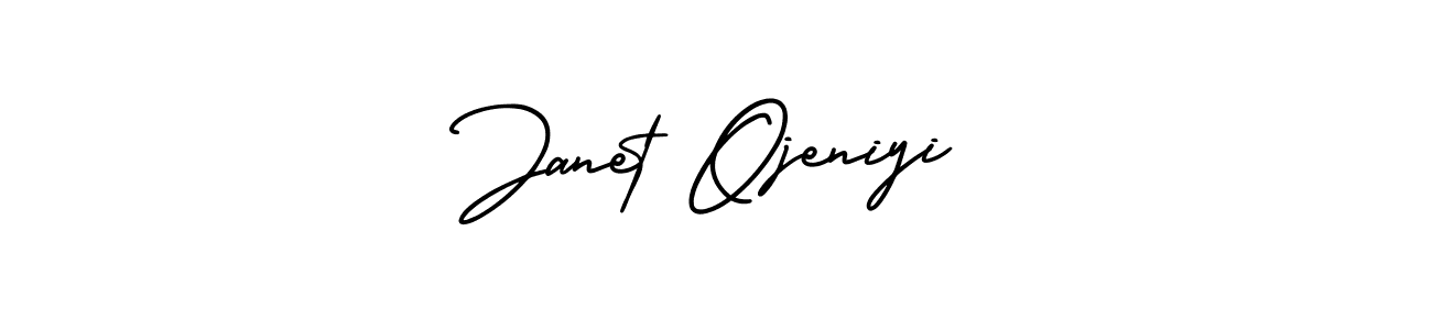 Make a beautiful signature design for name Janet Ojeniyi. With this signature (AmerikaSignatureDemo-Regular) style, you can create a handwritten signature for free. Janet Ojeniyi signature style 3 images and pictures png