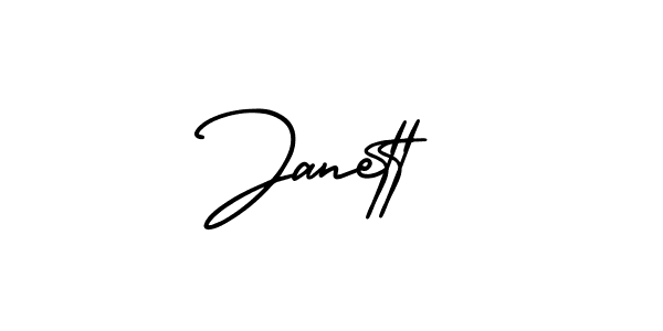 AmerikaSignatureDemo-Regular is a professional signature style that is perfect for those who want to add a touch of class to their signature. It is also a great choice for those who want to make their signature more unique. Get Janett name to fancy signature for free. Janett signature style 3 images and pictures png