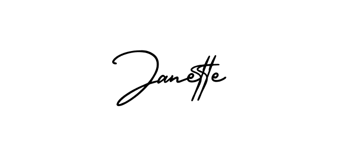 Also we have Janette name is the best signature style. Create professional handwritten signature collection using AmerikaSignatureDemo-Regular autograph style. Janette signature style 3 images and pictures png