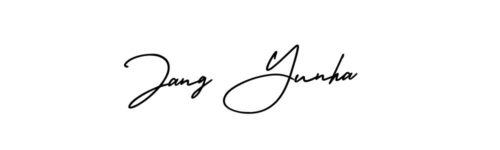 AmerikaSignatureDemo-Regular is a professional signature style that is perfect for those who want to add a touch of class to their signature. It is also a great choice for those who want to make their signature more unique. Get Jang Yunha name to fancy signature for free. Jang Yunha signature style 3 images and pictures png