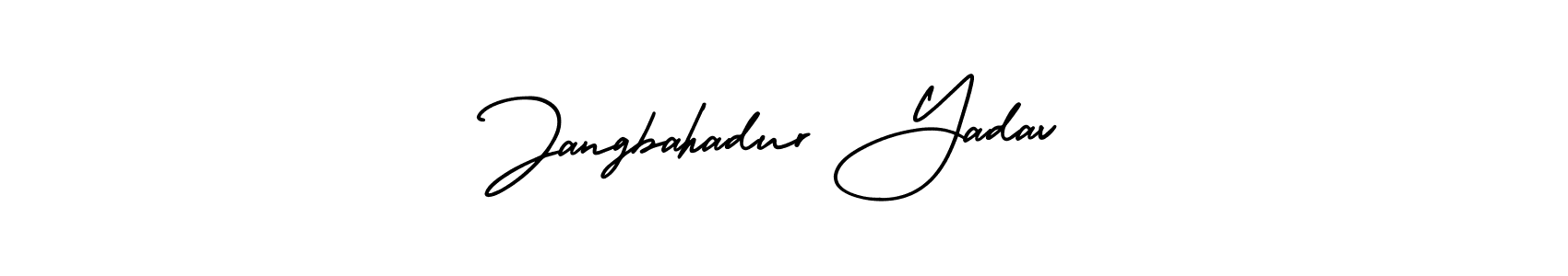How to make Jangbahadur Yadav signature? AmerikaSignatureDemo-Regular is a professional autograph style. Create handwritten signature for Jangbahadur Yadav name. Jangbahadur Yadav signature style 3 images and pictures png