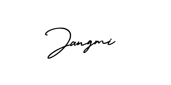 Jangmi stylish signature style. Best Handwritten Sign (AmerikaSignatureDemo-Regular) for my name. Handwritten Signature Collection Ideas for my name Jangmi. Jangmi signature style 3 images and pictures png