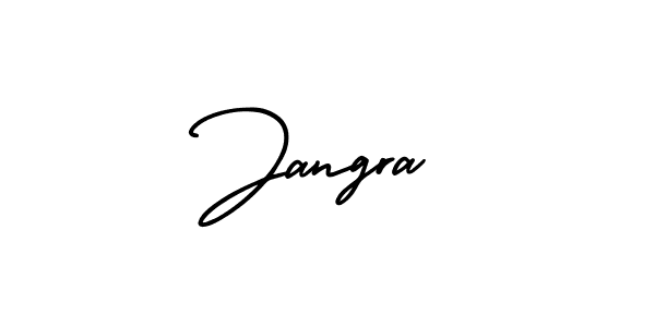 Make a beautiful signature design for name Jangra. With this signature (AmerikaSignatureDemo-Regular) style, you can create a handwritten signature for free. Jangra signature style 3 images and pictures png