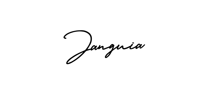 Use a signature maker to create a handwritten signature online. With this signature software, you can design (AmerikaSignatureDemo-Regular) your own signature for name Janguia. Janguia signature style 3 images and pictures png