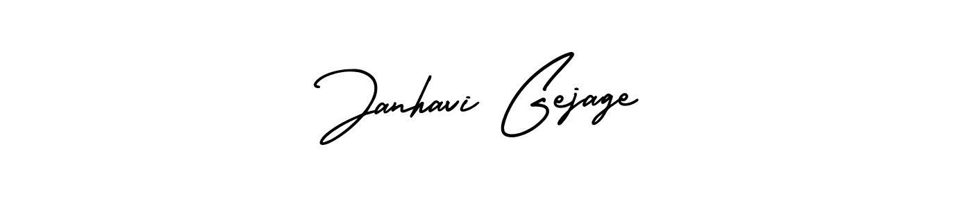Make a short Janhavi Gejage signature style. Manage your documents anywhere anytime using AmerikaSignatureDemo-Regular. Create and add eSignatures, submit forms, share and send files easily. Janhavi Gejage signature style 3 images and pictures png
