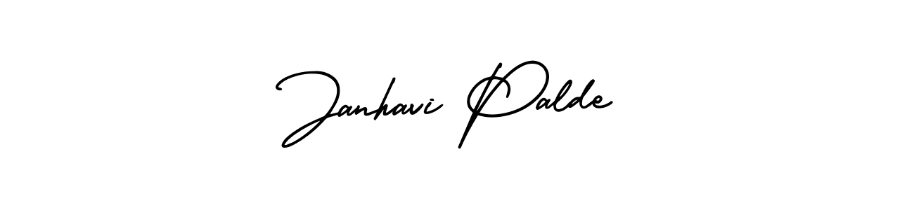 Make a short Janhavi Palde signature style. Manage your documents anywhere anytime using AmerikaSignatureDemo-Regular. Create and add eSignatures, submit forms, share and send files easily. Janhavi Palde signature style 3 images and pictures png