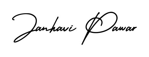 Create your official email sign-off with Janhavi Pawar name in AmerikaSignatureDemo-Regular style. Crisp, clean, and perfectly legible across all screens. Janhavi Pawar signature style 3 images and pictures png