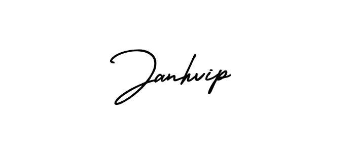 Create a beautiful signature design for name Janhvip. With this signature (AmerikaSignatureDemo-Regular) fonts, you can make a handwritten signature for free. Janhvip signature style 3 images and pictures png