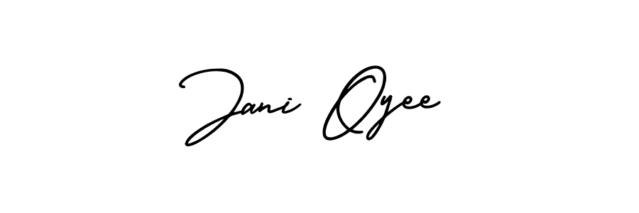 Create a beautiful signature design for name Jani Oyee. With this signature (AmerikaSignatureDemo-Regular) fonts, you can make a handwritten signature for free. Jani Oyee signature style 3 images and pictures png