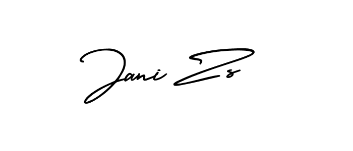 It looks lik you need a new signature style for name Jani Zs. Design unique handwritten (AmerikaSignatureDemo-Regular) signature with our free signature maker in just a few clicks. Jani Zs signature style 3 images and pictures png