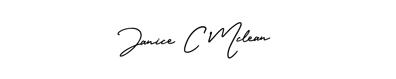 Create a beautiful signature design for name Janice C Mclean. With this signature (AmerikaSignatureDemo-Regular) fonts, you can make a handwritten signature for free. Janice C Mclean signature style 3 images and pictures png