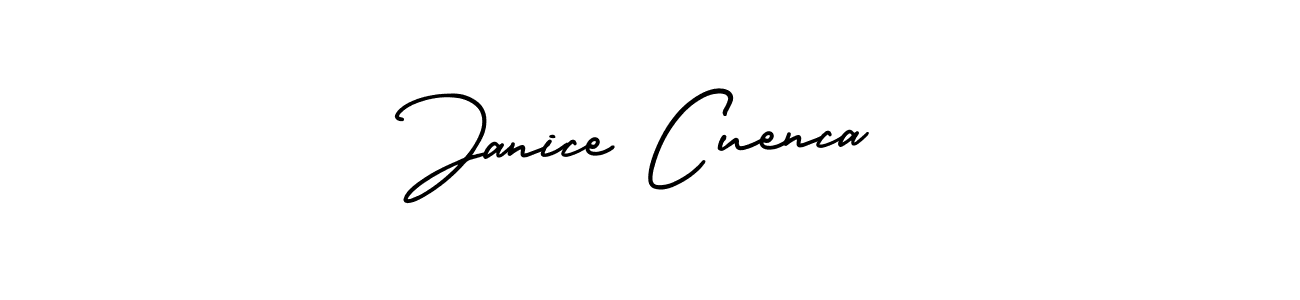 The best way (AmerikaSignatureDemo-Regular) to make a short signature is to pick only two or three words in your name. The name Janice Cuenca include a total of six letters. For converting this name. Janice Cuenca signature style 3 images and pictures png