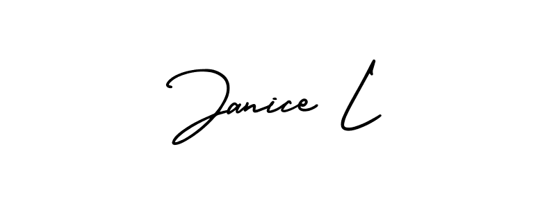 How to Draw Janice L signature style? AmerikaSignatureDemo-Regular is a latest design signature styles for name Janice L. Janice L signature style 3 images and pictures png