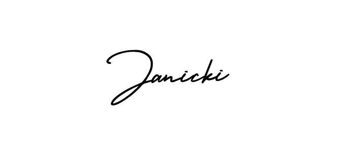 It looks lik you need a new signature style for name Janicki. Design unique handwritten (AmerikaSignatureDemo-Regular) signature with our free signature maker in just a few clicks. Janicki signature style 3 images and pictures png