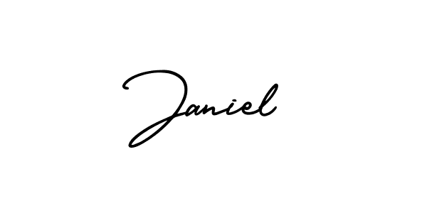 Best and Professional Signature Style for Janiel. AmerikaSignatureDemo-Regular Best Signature Style Collection. Janiel signature style 3 images and pictures png