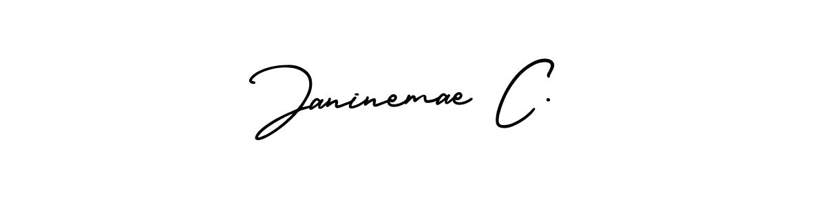 It looks lik you need a new signature style for name Janinemae C.. Design unique handwritten (AmerikaSignatureDemo-Regular) signature with our free signature maker in just a few clicks. Janinemae C. signature style 3 images and pictures png