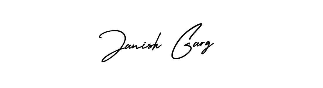 Make a beautiful signature design for name Janish Garg. With this signature (AmerikaSignatureDemo-Regular) style, you can create a handwritten signature for free. Janish Garg signature style 3 images and pictures png