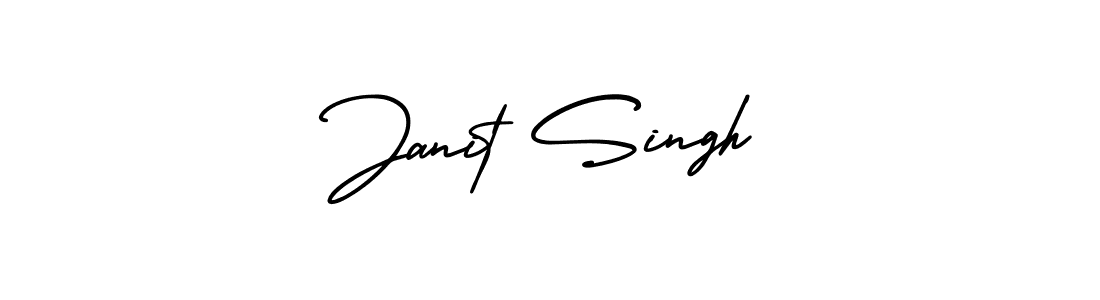This is the best signature style for the Janit Singh name. Also you like these signature font (AmerikaSignatureDemo-Regular). Mix name signature. Janit Singh signature style 3 images and pictures png