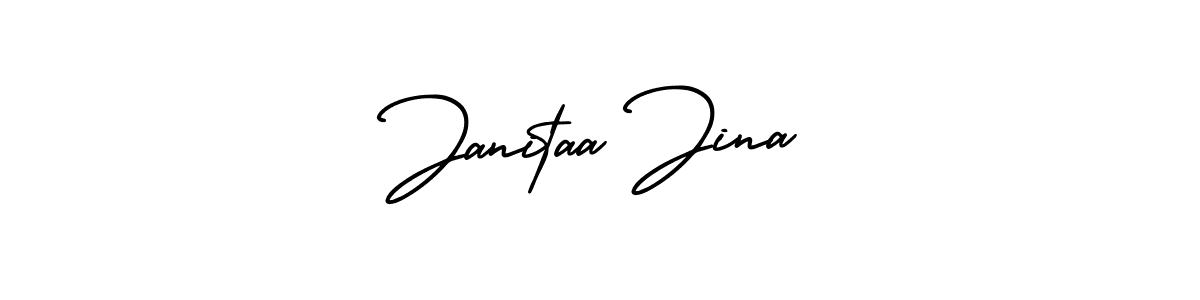 This is the best signature style for the Janitaa Jina name. Also you like these signature font (AmerikaSignatureDemo-Regular). Mix name signature. Janitaa Jina signature style 3 images and pictures png