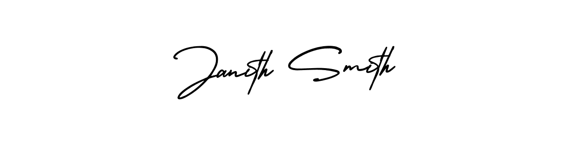 This is the best signature style for the Janith Smith name. Also you like these signature font (AmerikaSignatureDemo-Regular). Mix name signature. Janith Smith signature style 3 images and pictures png