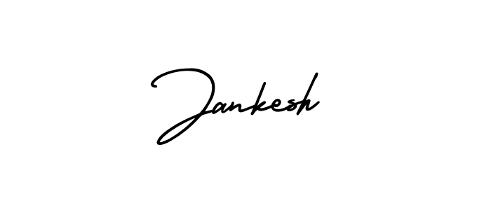 How to Draw Jankesh signature style? AmerikaSignatureDemo-Regular is a latest design signature styles for name Jankesh. Jankesh signature style 3 images and pictures png