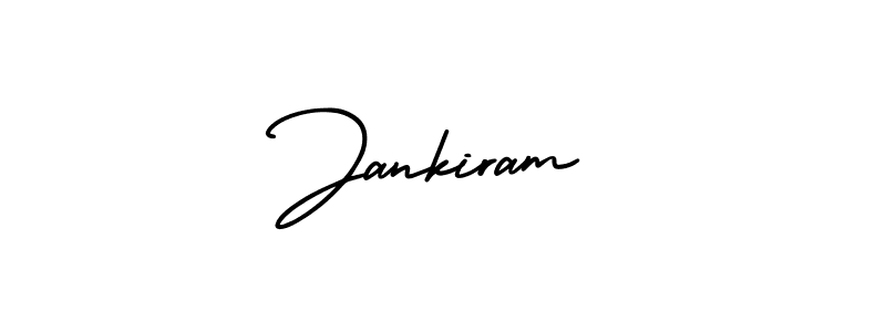 How to Draw Jankiram signature style? AmerikaSignatureDemo-Regular is a latest design signature styles for name Jankiram. Jankiram signature style 3 images and pictures png