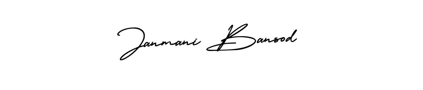 Make a beautiful signature design for name Janmani Bansod. With this signature (AmerikaSignatureDemo-Regular) style, you can create a handwritten signature for free. Janmani Bansod signature style 3 images and pictures png