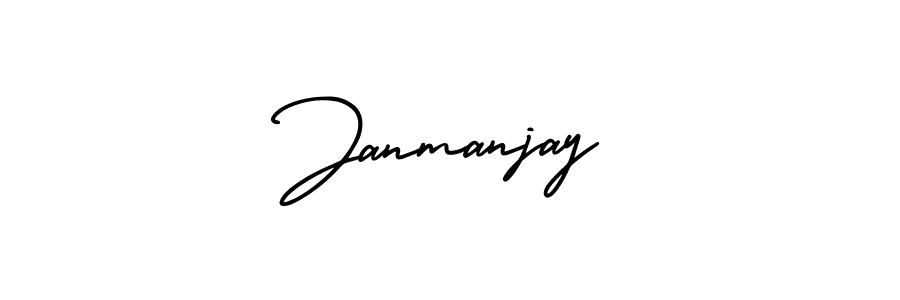 Design your own signature with our free online signature maker. With this signature software, you can create a handwritten (AmerikaSignatureDemo-Regular) signature for name Janmanjay. Janmanjay signature style 3 images and pictures png