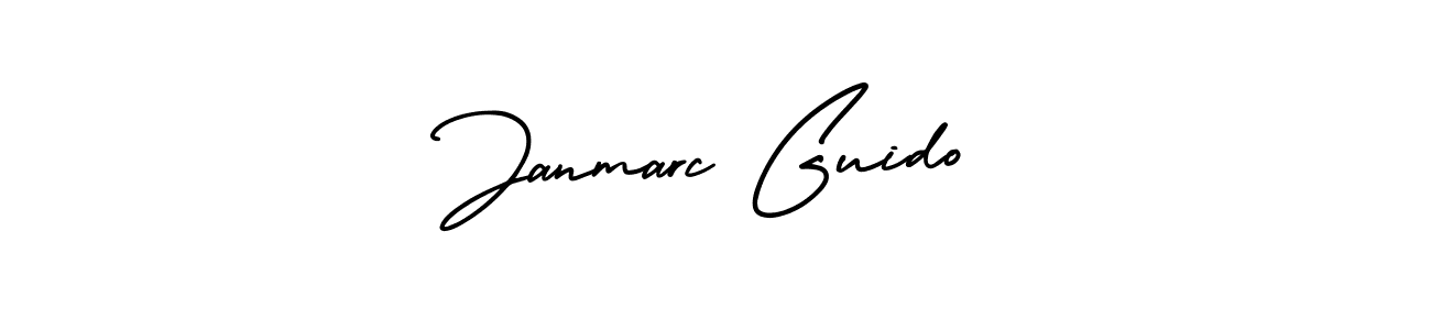 How to make Janmarc Guido name signature. Use AmerikaSignatureDemo-Regular style for creating short signs online. This is the latest handwritten sign. Janmarc Guido signature style 3 images and pictures png