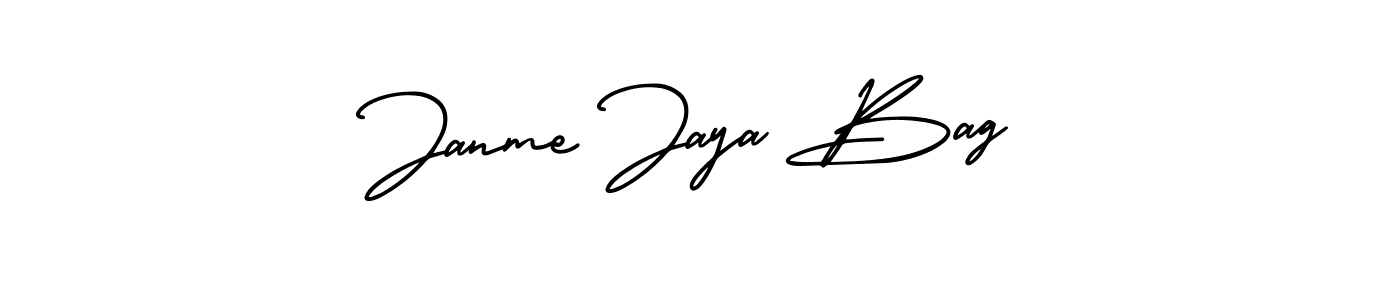 Design your own signature with our free online signature maker. With this signature software, you can create a handwritten (AmerikaSignatureDemo-Regular) signature for name Janme Jaya Bag. Janme Jaya Bag signature style 3 images and pictures png