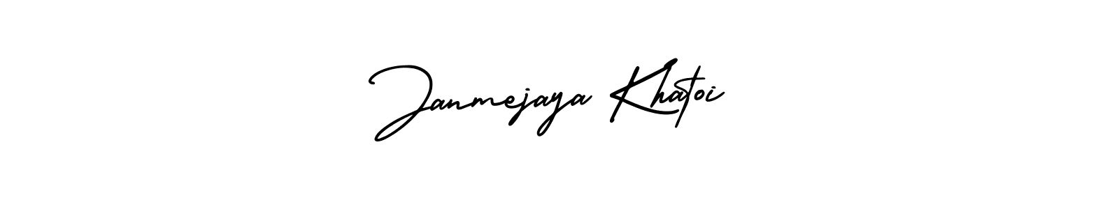 It looks lik you need a new signature style for name Janmejaya Khatoi. Design unique handwritten (AmerikaSignatureDemo-Regular) signature with our free signature maker in just a few clicks. Janmejaya Khatoi signature style 3 images and pictures png