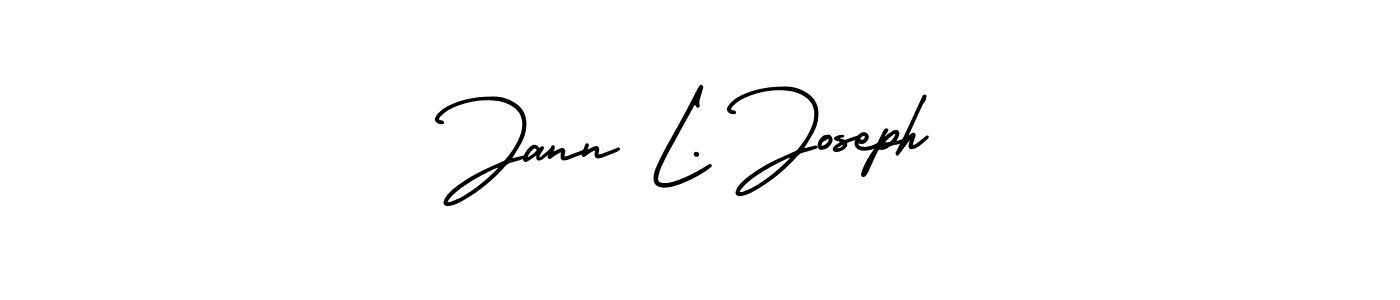 if you are searching for the best signature style for your name Jann L. Joseph. so please give up your signature search. here we have designed multiple signature styles  using AmerikaSignatureDemo-Regular. Jann L. Joseph signature style 3 images and pictures png