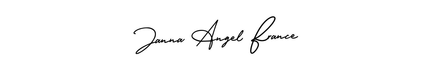 Use a signature maker to create a handwritten signature online. With this signature software, you can design (AmerikaSignatureDemo-Regular) your own signature for name Janna Angel France. Janna Angel France signature style 3 images and pictures png