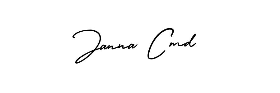 Make a beautiful signature design for name Janna Cmd. Use this online signature maker to create a handwritten signature for free. Janna Cmd signature style 3 images and pictures png