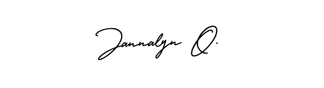 Use a signature maker to create a handwritten signature online. With this signature software, you can design (AmerikaSignatureDemo-Regular) your own signature for name Jannalyn O.. Jannalyn O. signature style 3 images and pictures png