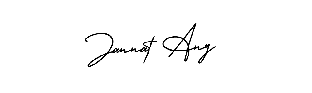 Use a signature maker to create a handwritten signature online. With this signature software, you can design (AmerikaSignatureDemo-Regular) your own signature for name Jannat Any. Jannat Any signature style 3 images and pictures png