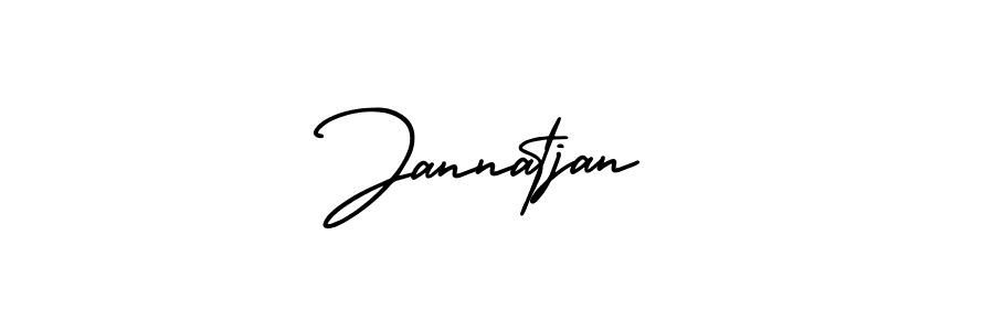 How to make Jannatjan signature? AmerikaSignatureDemo-Regular is a professional autograph style. Create handwritten signature for Jannatjan name. Jannatjan signature style 3 images and pictures png