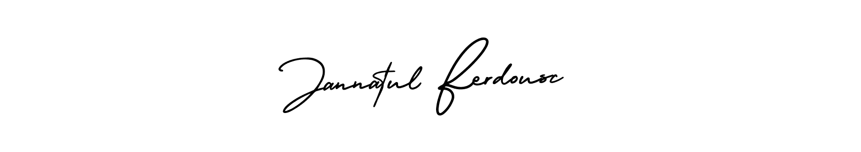 Jannatul Ferdousc stylish signature style. Best Handwritten Sign (AmerikaSignatureDemo-Regular) for my name. Handwritten Signature Collection Ideas for my name Jannatul Ferdousc. Jannatul Ferdousc signature style 3 images and pictures png