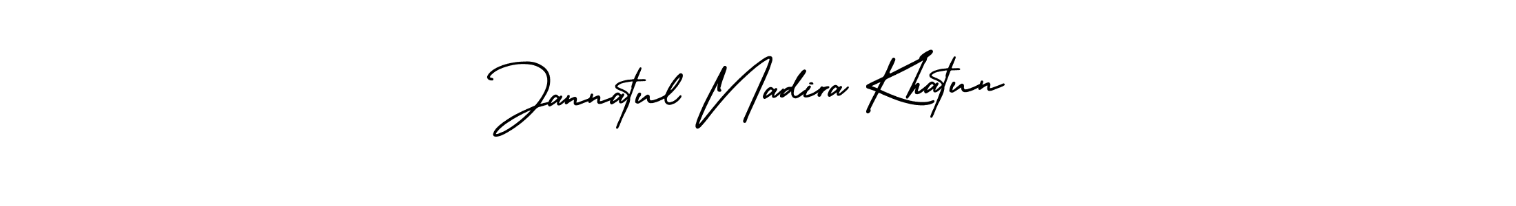 You can use this online signature creator to create a handwritten signature for the name Jannatul Nadira Khatun. This is the best online autograph maker. Jannatul Nadira Khatun signature style 3 images and pictures png