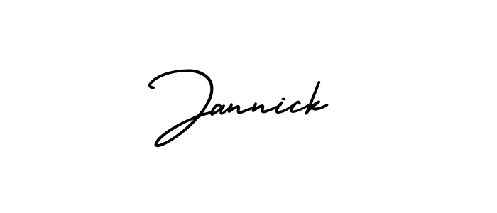 Make a beautiful signature design for name Jannick. With this signature (AmerikaSignatureDemo-Regular) style, you can create a handwritten signature for free. Jannick signature style 3 images and pictures png