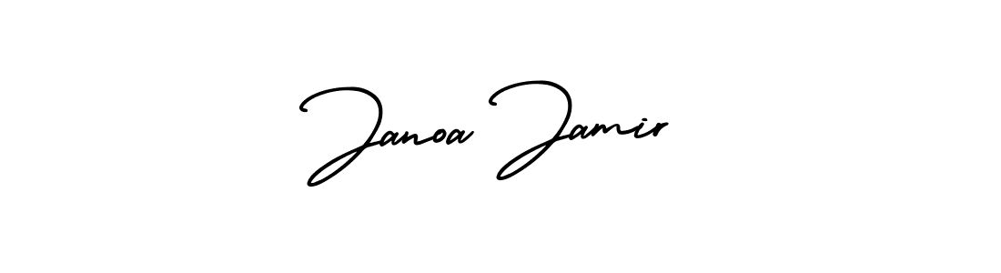 Make a beautiful signature design for name Janoa Jamir. With this signature (AmerikaSignatureDemo-Regular) style, you can create a handwritten signature for free. Janoa Jamir signature style 3 images and pictures png
