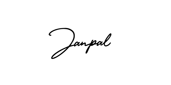 How to make Janpal name signature. Use AmerikaSignatureDemo-Regular style for creating short signs online. This is the latest handwritten sign. Janpal signature style 3 images and pictures png