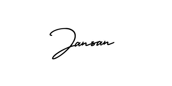 Jansan stylish signature style. Best Handwritten Sign (AmerikaSignatureDemo-Regular) for my name. Handwritten Signature Collection Ideas for my name Jansan. Jansan signature style 3 images and pictures png