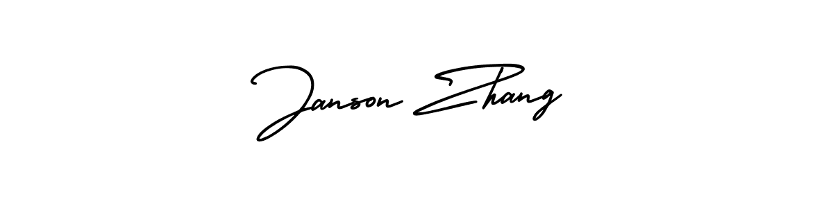 How to Draw Janson Zhang signature style? AmerikaSignatureDemo-Regular is a latest design signature styles for name Janson Zhang. Janson Zhang signature style 3 images and pictures png