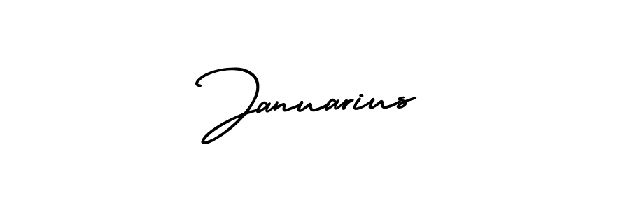 Design your own signature with our free online signature maker. With this signature software, you can create a handwritten (AmerikaSignatureDemo-Regular) signature for name Januarius. Januarius signature style 3 images and pictures png