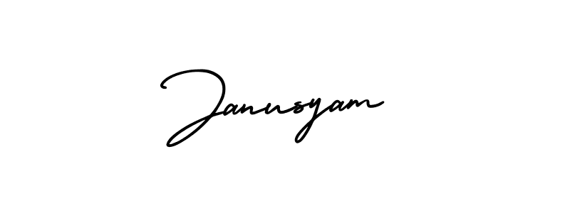 Janusyam stylish signature style. Best Handwritten Sign (AmerikaSignatureDemo-Regular) for my name. Handwritten Signature Collection Ideas for my name Janusyam. Janusyam signature style 3 images and pictures png