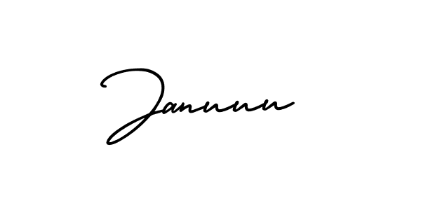 Januuu stylish signature style. Best Handwritten Sign (AmerikaSignatureDemo-Regular) for my name. Handwritten Signature Collection Ideas for my name Januuu. Januuu signature style 3 images and pictures png