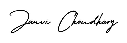 An effortless, minimalist signature concept for Janvi Choudhary using AmerikaSignatureDemo-Regular design. Clean lines that look great on any document. Janvi Choudhary signature style 3 images and pictures png