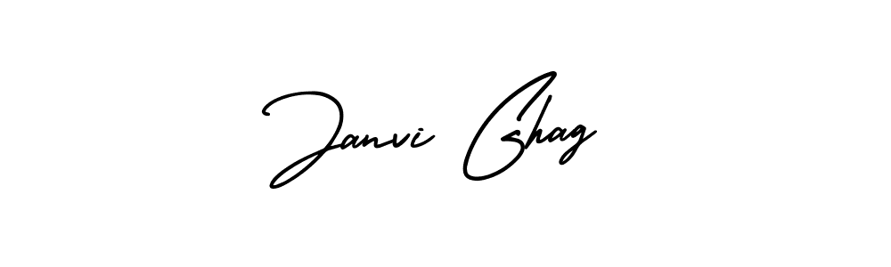 You should practise on your own different ways (AmerikaSignatureDemo-Regular) to write your name (Janvi Ghag) in signature. don't let someone else do it for you. Janvi Ghag signature style 3 images and pictures png